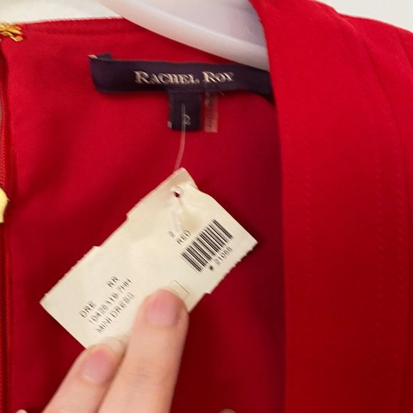 Rachel Roy Y2K RTW S Midi Work Formal Party Dress Valentine’s Day - Picture 8 of 9